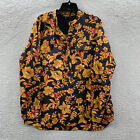 LAFAYETTE 148 New York Blouse Womens Large Top Silk Floral Long Sleeve