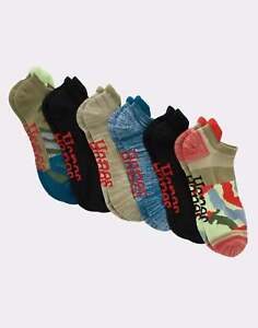 Hanes Heel Shield Socks 6 Pack Originals Men Moisture Wicking 3 Colors to choose