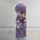 Grape Agate pen exposed standing geode obelisk healing crystal
