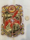 SF San Francisco 49ers Vintage Rare Embroidered Iron On Patch 6.5” X 4.5”