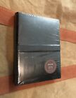 Cavallini, Italy, Black Leather ￼Lined Journal, With Elastic Closing Strap, New