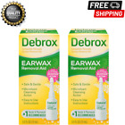 Debrox Ear Wax Removal Drops, Gentle Microfoam Ear Wax Remover, 0.5 Fl Oz,2 Pack