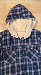 Women’s Blue Thermal Lined Flannel Jacket