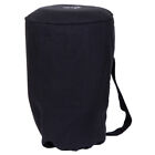 Small Djembe Tote Bag - Black Padded Cotton (For 7x12 Djembes)
