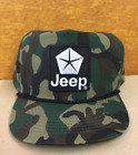 Vintage Jeep Camo with Rope Adjustable Snapback Cap Hat Camouflage Rare color