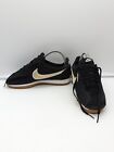 Nike Womens Classic Cortez Running Shoes Black 905614-008 Fabric Lace Up 7.5