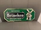 NOS! Vintage Heineken Small 12 Inch Plastic Green Stick-On Beer Sign USA-NOS!