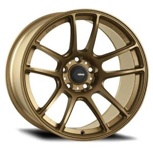 15 inch 15x7 Konig 108BZ Heliogram Bronze wheels rims 4x100 +35