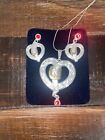 Montana Silversmiths Necklace & Earring Set - Silver Rope Heart