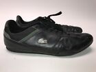 Lacoste Garonne Black Leather Sneakers Mens Size 13 Casual Fast Ship