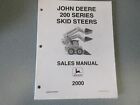 John Deere 200 Skid Steers Sales Manual 100? Page