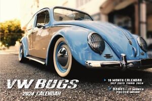 2024 VW BUGS DELUXE WALL CALENDAR beetle hot car volkswagen bug micro bus