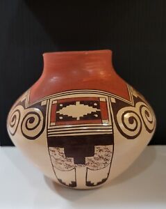 Native American Hand-made Pueblo Hopi  Pottery Bowl by Clinton Polacca Nampeyo