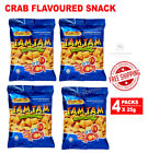 Snack Crab Flavoured Food SNEK KU TAM TAM 4 Packs x 25g Must Try Delicious Taste