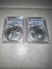 2023 (W) $1 American Silver Eagle PCGS MS70 First Strike Flag Label