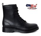 Women's Combat Lug Boots Size US 7W Time & Tru Style Fashion & Comfort Easy On