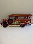 VINTAGE  1st Class Philippine Airlines Jeepney Metal Signage 1982 Collectible
