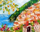 New ListingItalian painting  Positano Original Art  Italian oil painting Italy Wall Art
