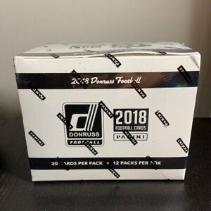 2018 Donruss Football Factory Sealed Jumbo Fat Pack Box-360 Cards! 48 Parallels!