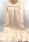 Vintage Victoria's Secret Nightgown Pink Cotton Petite Small Lace Ruffle Prairie