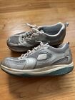 Skechers Womens Silver & Turquoise Breathable Shape Up Toning Walking Shoes 8.5