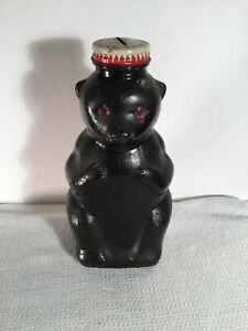 MCM Vintage Snow Crest Beverage black bear bottle bank