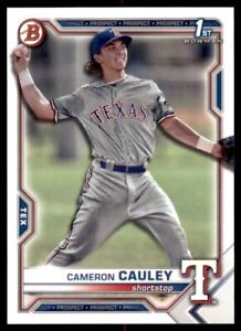 2021 Bowman Draft Base #BD-192 Cameron Cauley - Texas Rangers