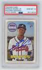 Ronald Acuna Jr 2018 Topps Heritage #580 Rookie RC Signed PSA 10 Auto Braves