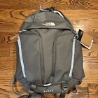 BRAND NEW WITH TAGS:  North Face Women's Surge Backpack -Gray w/ Light Blue Trim