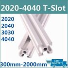 2Pcs T-Slot Aluminum profile 300mm~2000mm 2020 3030 4040 2040 Extrusion Anodized