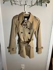 Women’s Coach Coat Tan With Leopard Print - Size Extra Small XS F18029