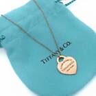 Tiffany Co. Tiffany  Co. Tiffany Pink Gold Return to Heart Necklace METAL Meta