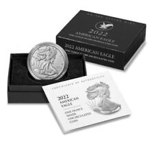 2022-W Burnished Uncirculated American Silver Eagle Coin OGP/COA (23EG)