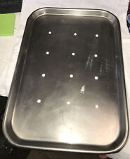 Vollrath Stainless Steel Surgical 10-1/2”x15” Tray 80150 with Holes