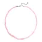 Rose Quartz Beaded Necklace for Women Jewelry Size 18 Ct 138.5 Birthday Gifts