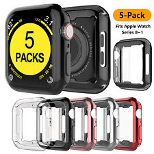 5 Pack for Apple Watch Series 8/7/6/5/4/SE/3/2 Protector Case 41mm / 45mm  Cover
