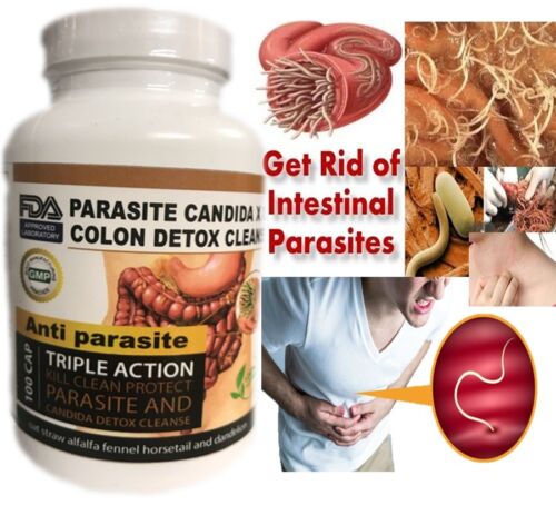 PARASITE DETOX BODY CLEANSE Complex Anti- PARASITE Support Cleanse 100  quick