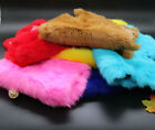 High Quality Dyed Rabbit Skin Pelt Real Fur 10Colours Available Hides Craft Gray