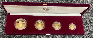2018-W W American Eagle Gold Proof 4 Coin Set West Point Mint OGP 18EF 2018W