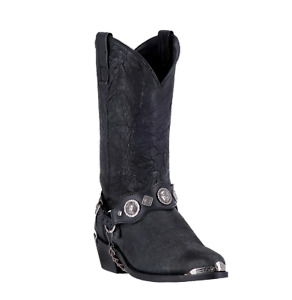 Dingo Men's Suiter Black Leather Harness Boot DI02175-BK