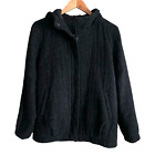 Eileen Fisher Alpaca Wool Coat Hooded Jacket Size XS Grey Lined Gray