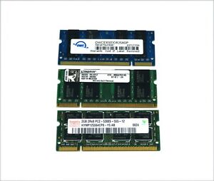 6GB 3x 2GB PC2-5300S 667 MHz 5300 Laptop Notebook SoDimm DDR2 Memory