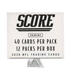 2020 Panini Score Football 12 Pack Fat Pack Box 12 Box Case