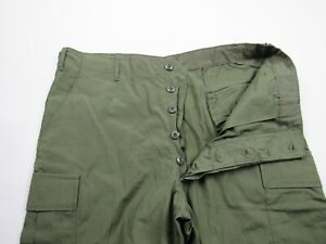 Vtg NOS 1967 Poplin Jungle Pants Trousers Large - S 60s Fatigue 2nd 3rd Pattern
