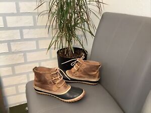 Sorel Out N About Women’s 8.5 Boots NL2133-286 Ankle Duck Waterproof Leather Tan