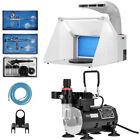 Professional Airbrushing Combo Set w/ 1/5 HP Compressor Kit & Spray Paint Booth