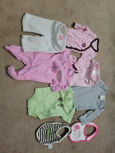 0-3 unisex baby clothes lot 8 pieces