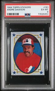 1984 Topps Stickers Baseball Andre Dawson #181 PSA 6 73526453