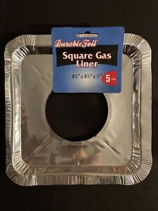 4/5X Gas Stove Top Liners Protectors Disposable 8.5x8.5x1.2