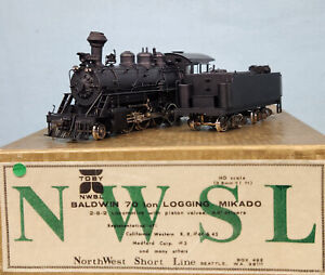 NWSL - Brass HO - Baldwin 70 Ton Logging 2-8-2 Mikado